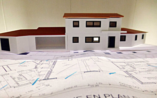 Maquette 3D maison pavillonnaire