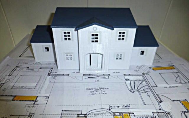 Maquette 3D habitat