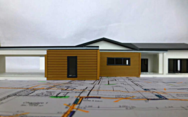 Maquette 3D habitat contemporain