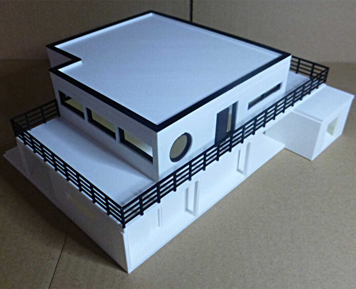 Maquette 3D maison d'Architecte