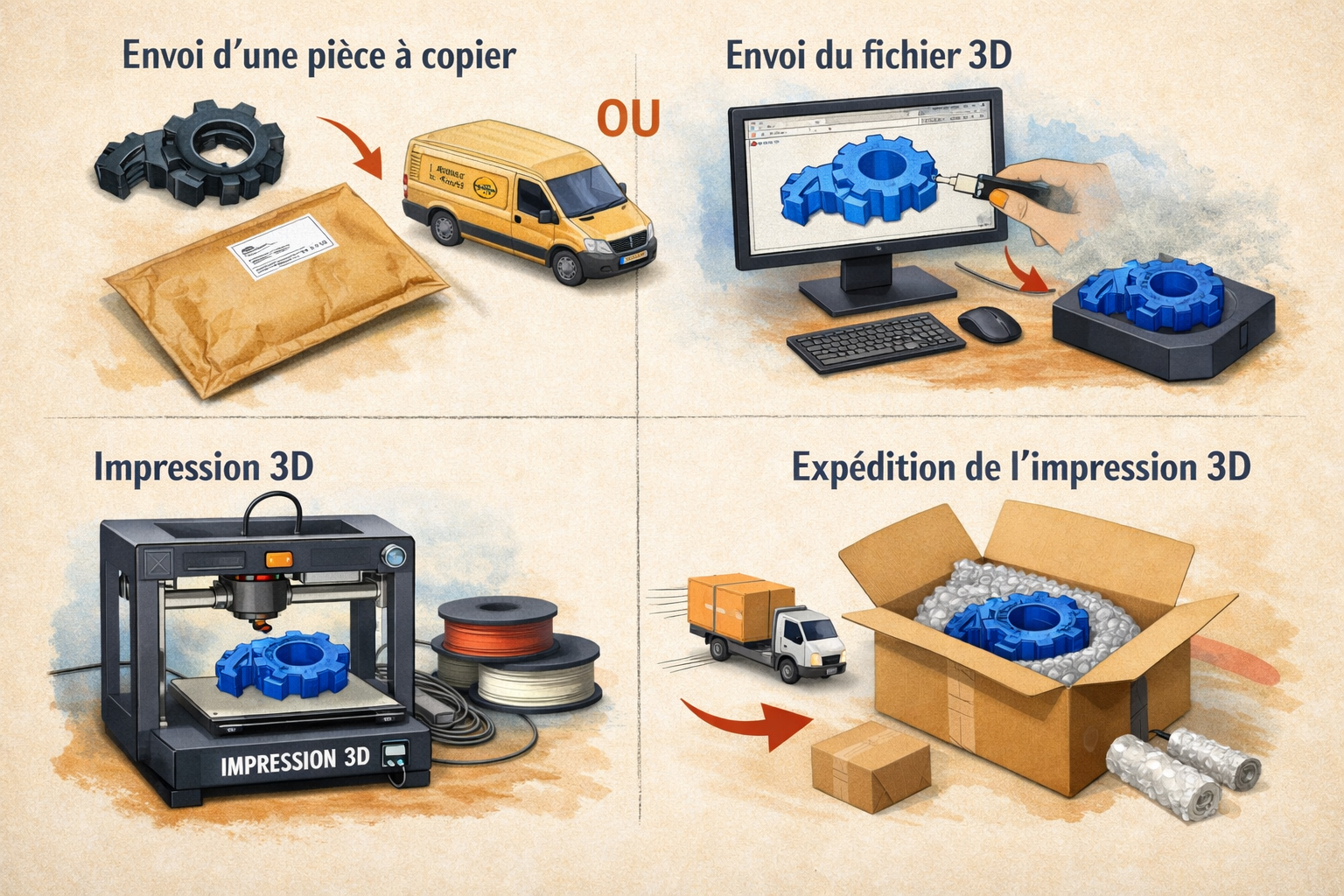 Service d'impression 3D en ligne