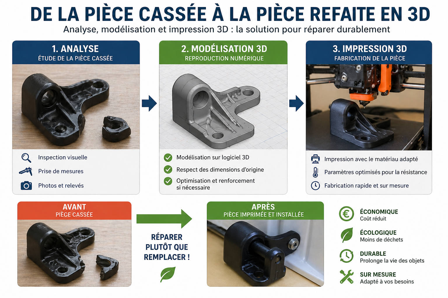 Impression 3D Pièces détachées