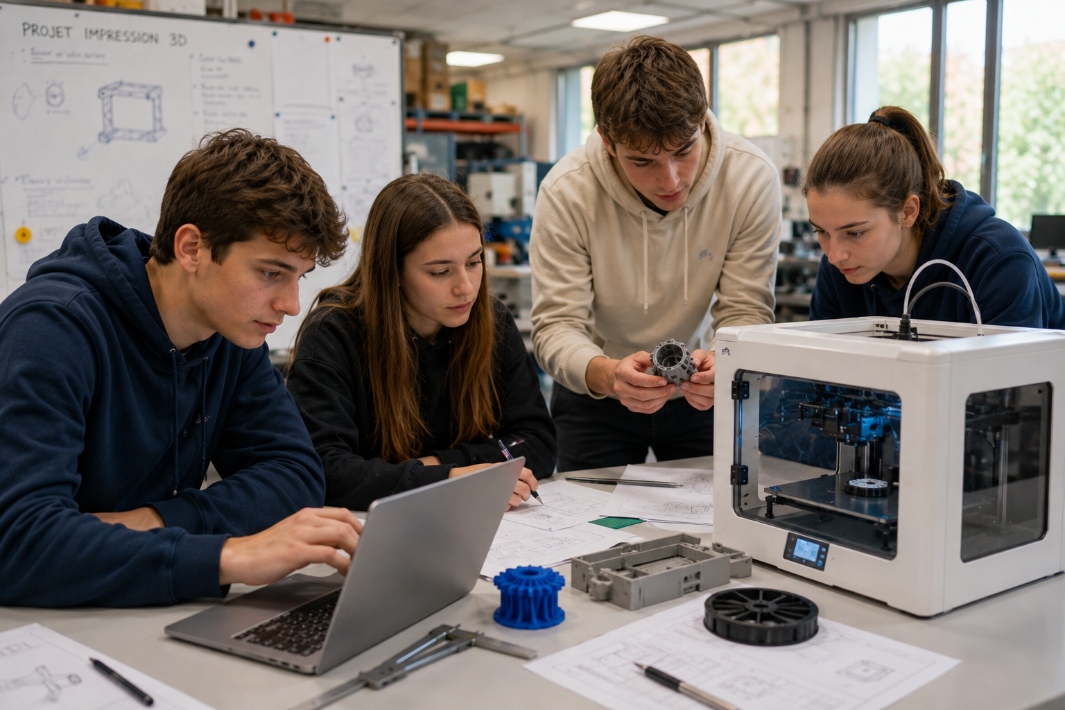 imprimante 3D lycée technique