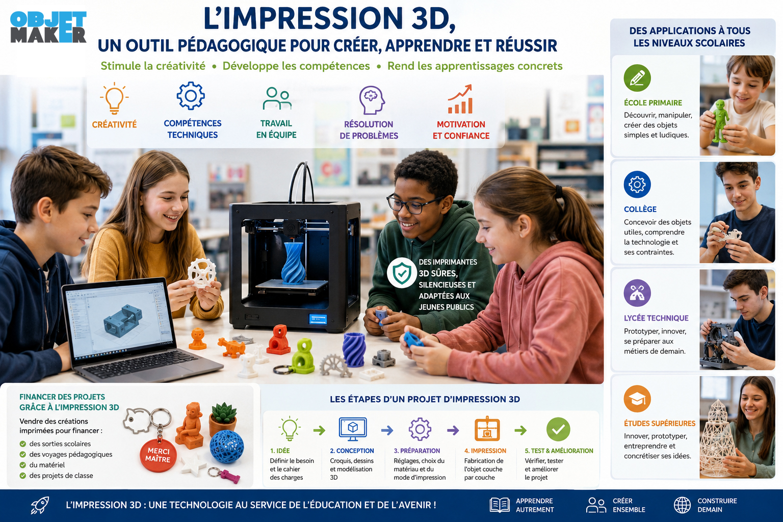 L’impression 3D à l’école