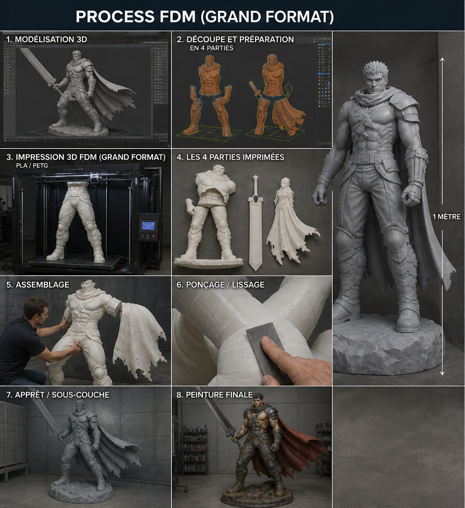 Service d'impression 3D FDM pour figurines