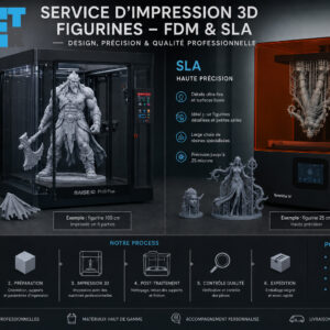 Service d’impression 3D de figurines