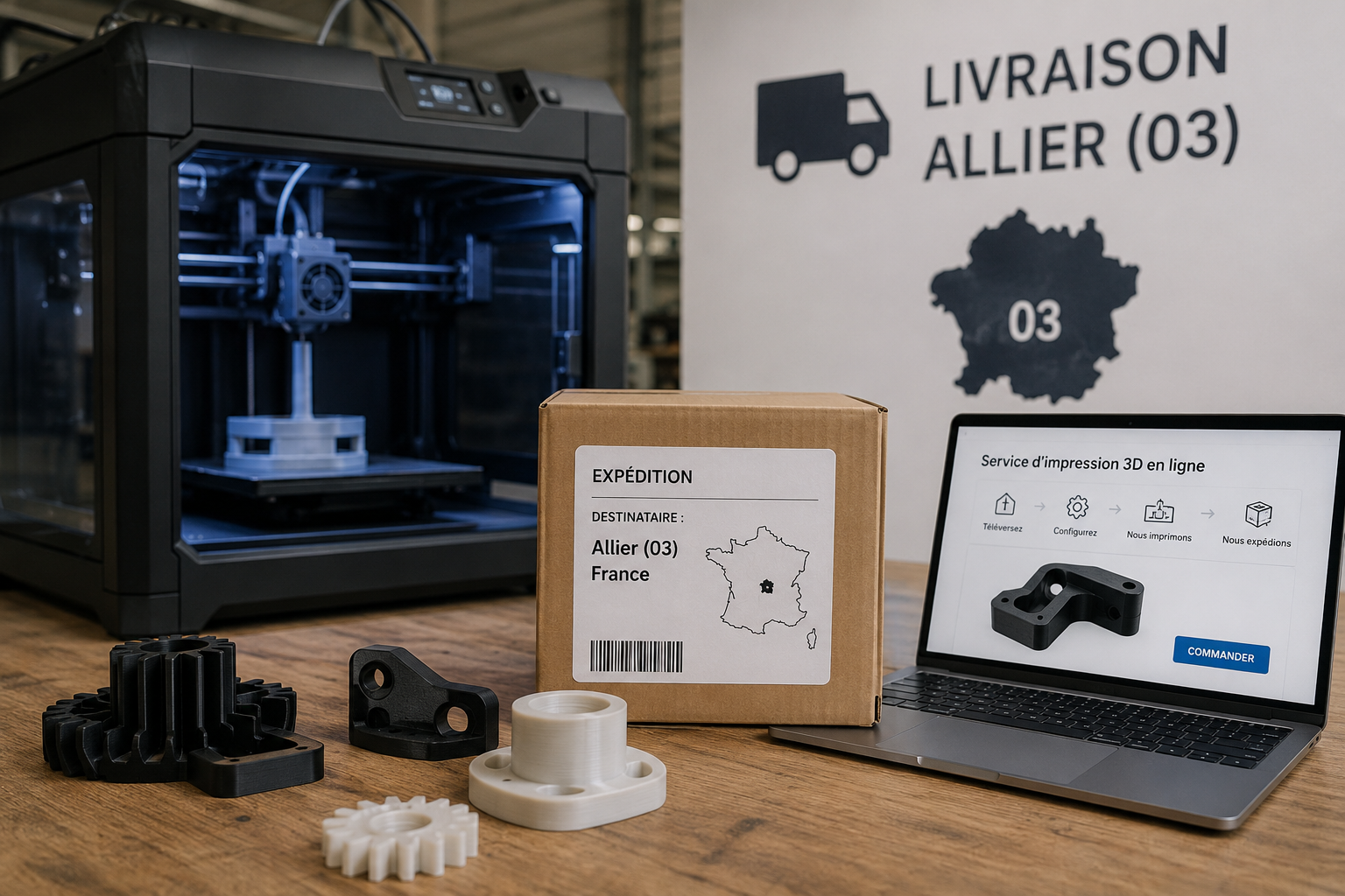 service d’impression 3D dans l’Allier