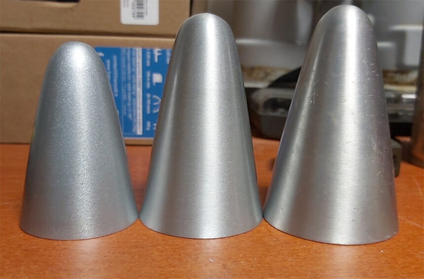 Reconstitution de capuchons pour luminaire