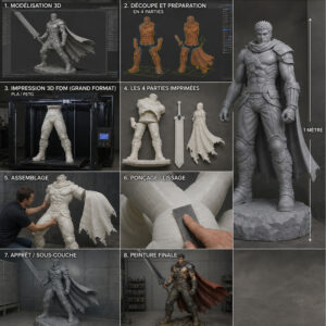 Service d’impression 3D de figurines